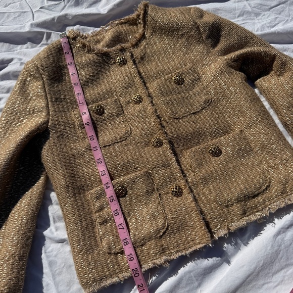 Luxe Textured Tweed-Style Jacket – Size S - Picture 4 of 6